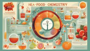 A visually striking representation of the essential role of chemistry in food preservation and processing, showcasing the science behind maintaining food q